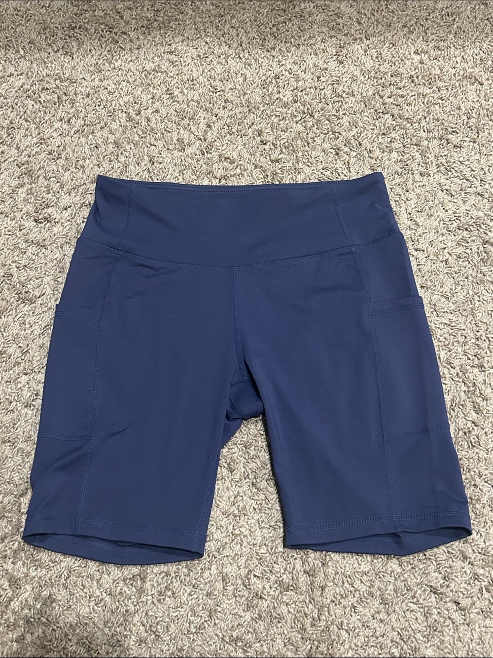 8 Inch Biker Shorts with Pockets